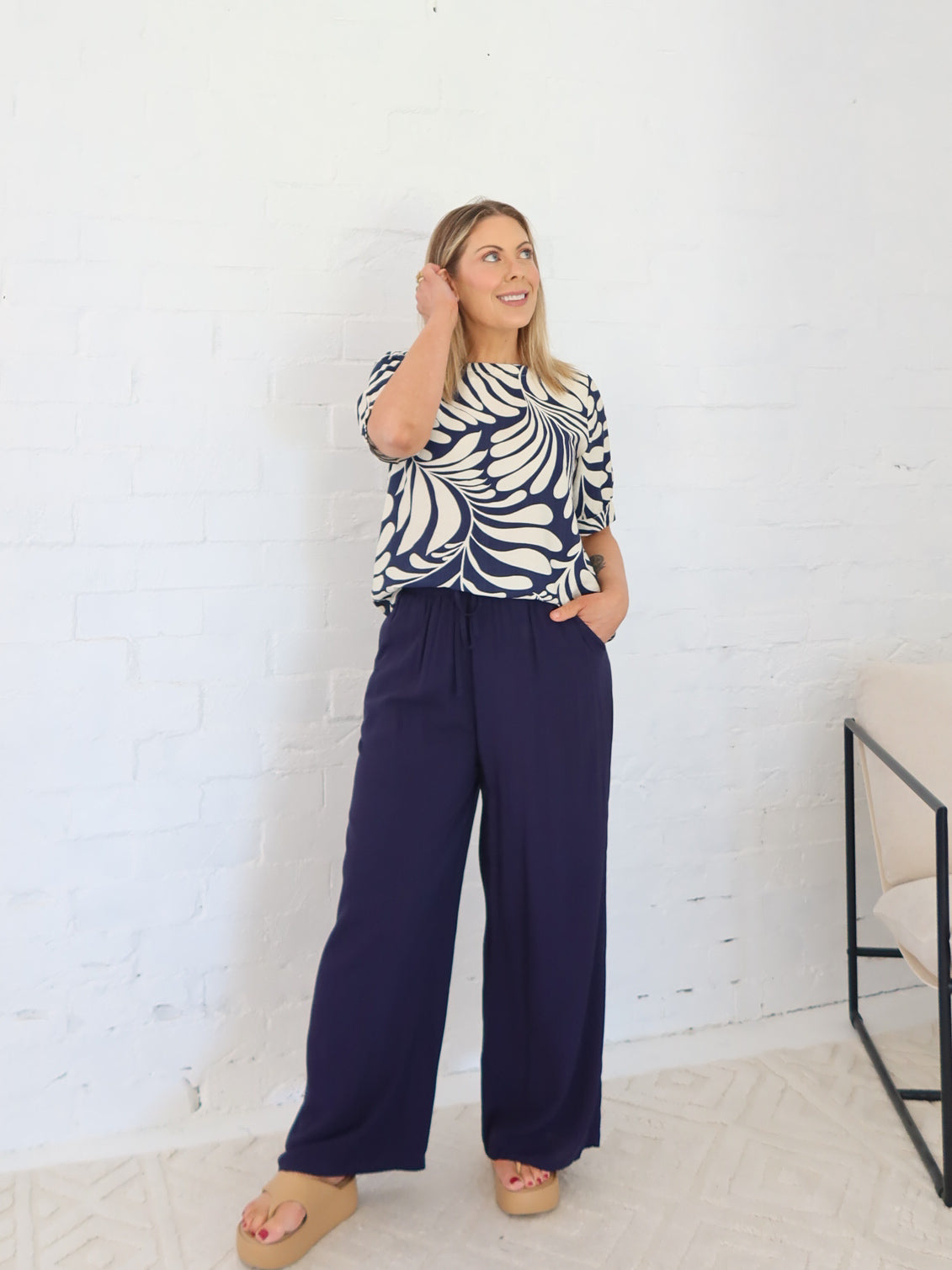 Leo Pants- Navy