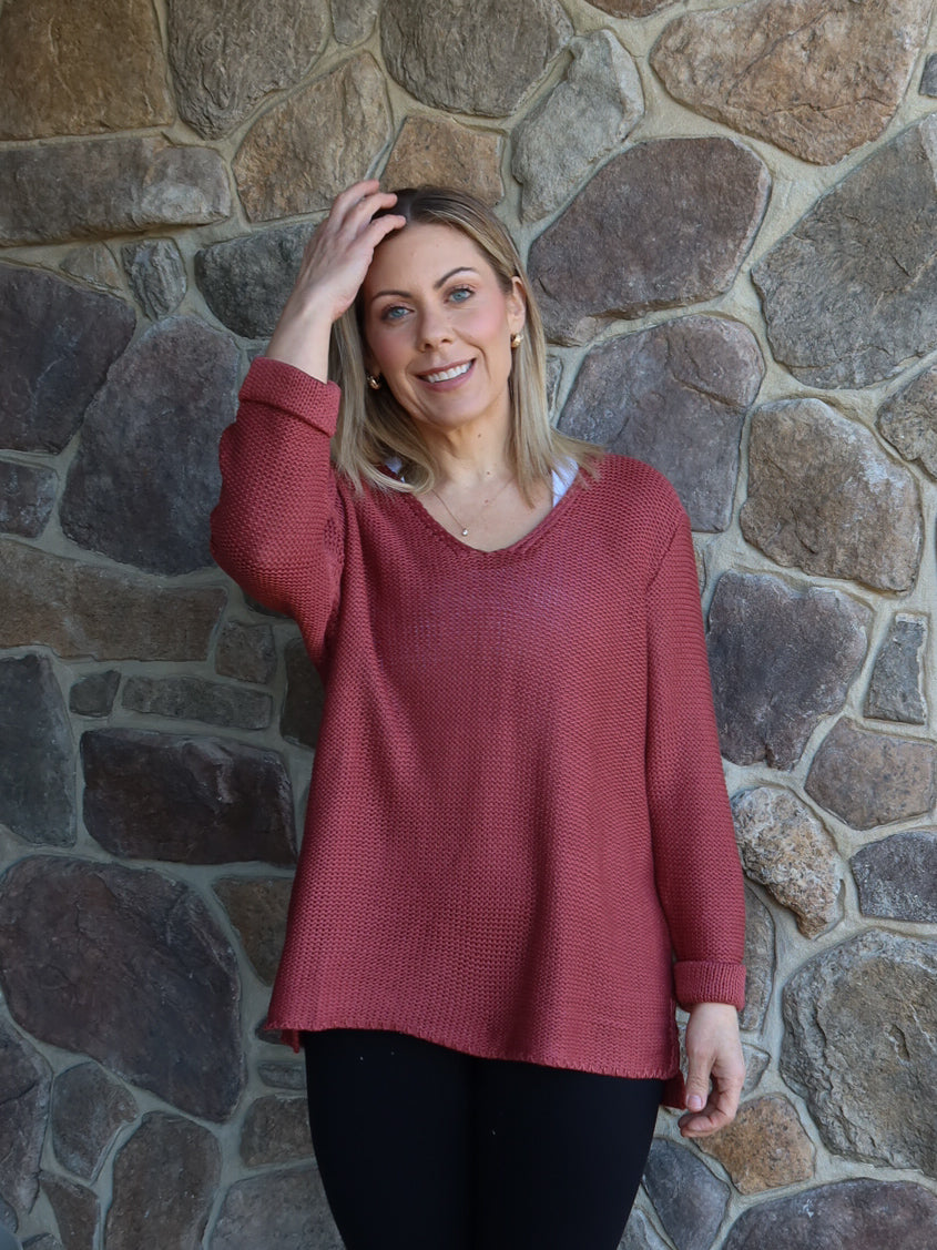 Sailah Knit - Rosewood