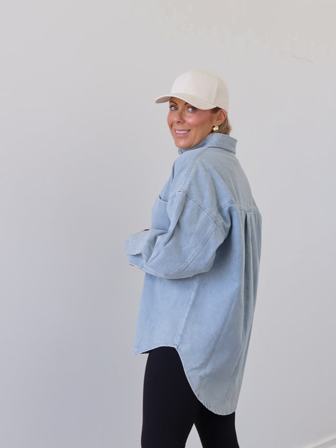 Danbury Shacket - Blue