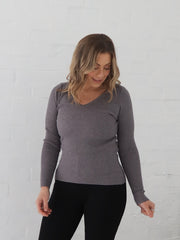Dawson Knit Top - Grey