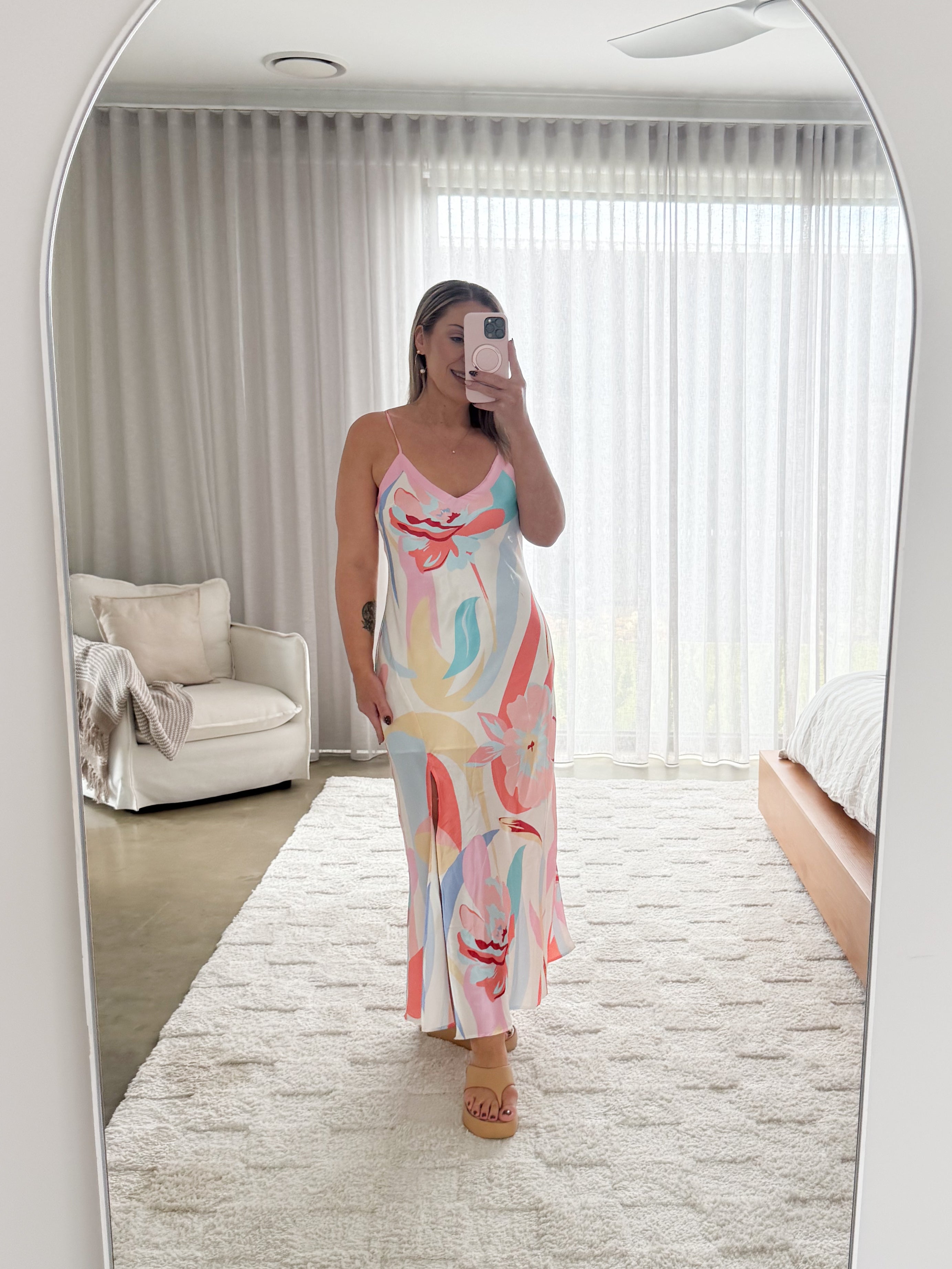 Lulu Dress- Blue/Pink