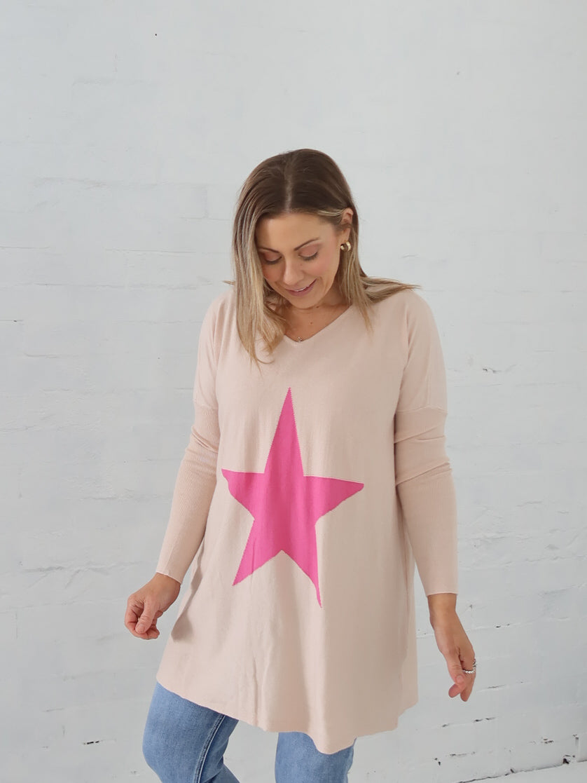 Maeve Star Knit - Bone