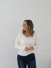 Dawson Knit Top - Warm White