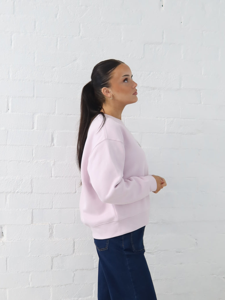 Gracie Relaxed Crew - Orchid