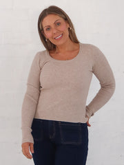 Selma Knit Top - Stone