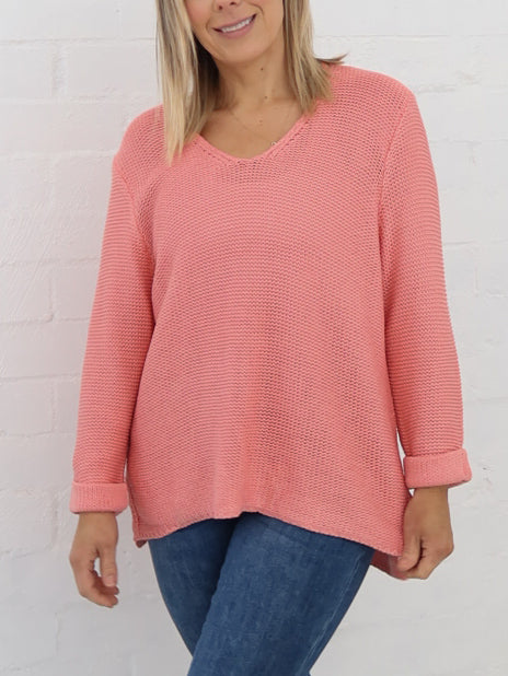 Sailah Knit - Coral