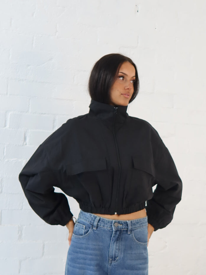 Shasta Bomber Jacket- Black