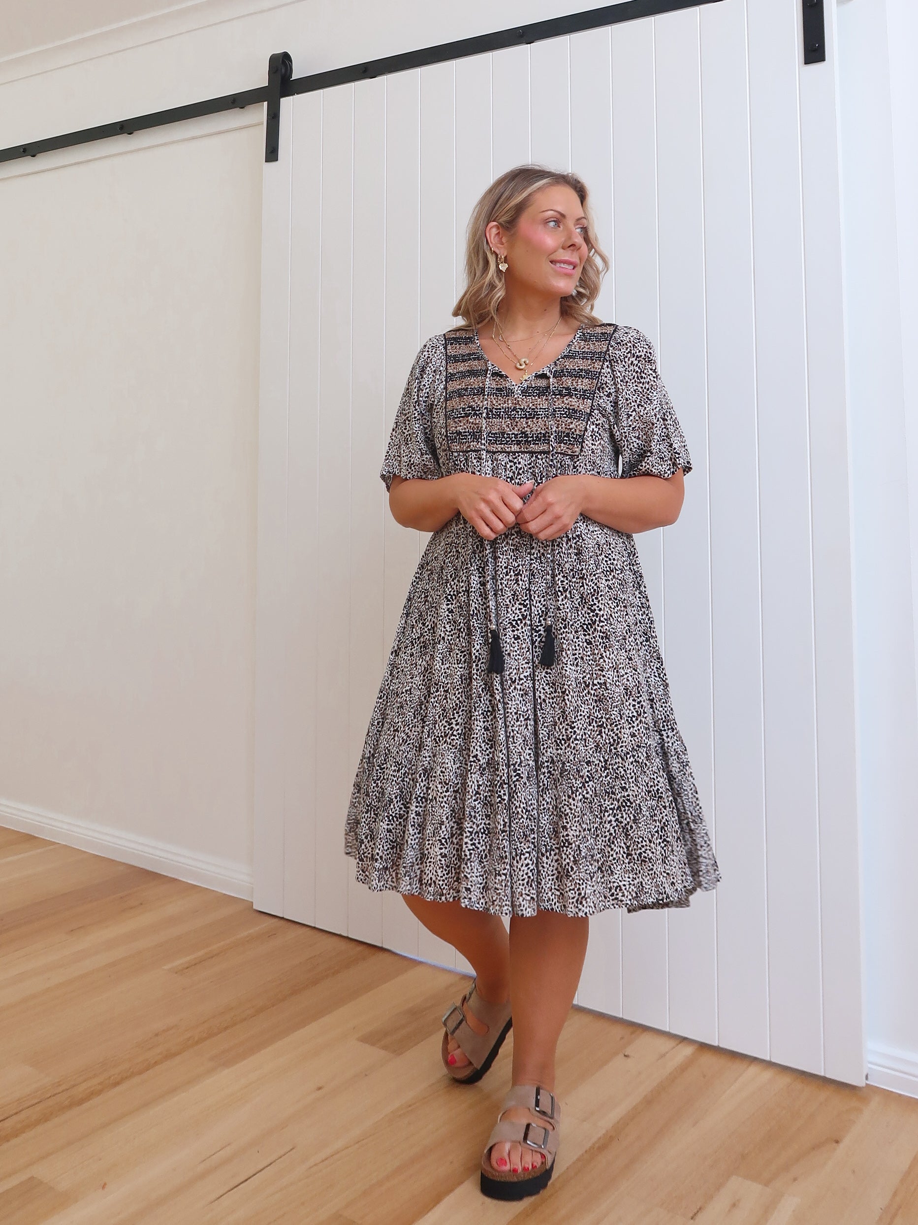 Sierra Dress - Micro Leopard