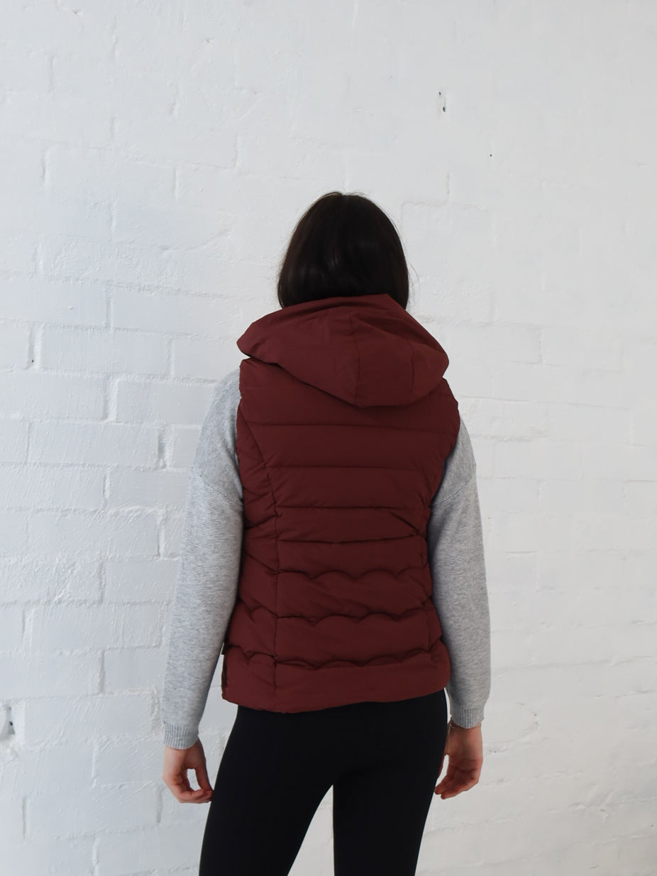 Luna Vest - Burgundy