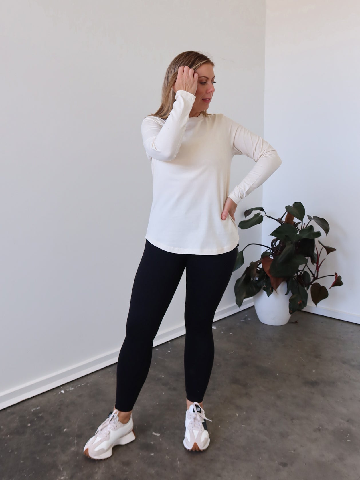 Noni Long Sleeve Tee - Ivory