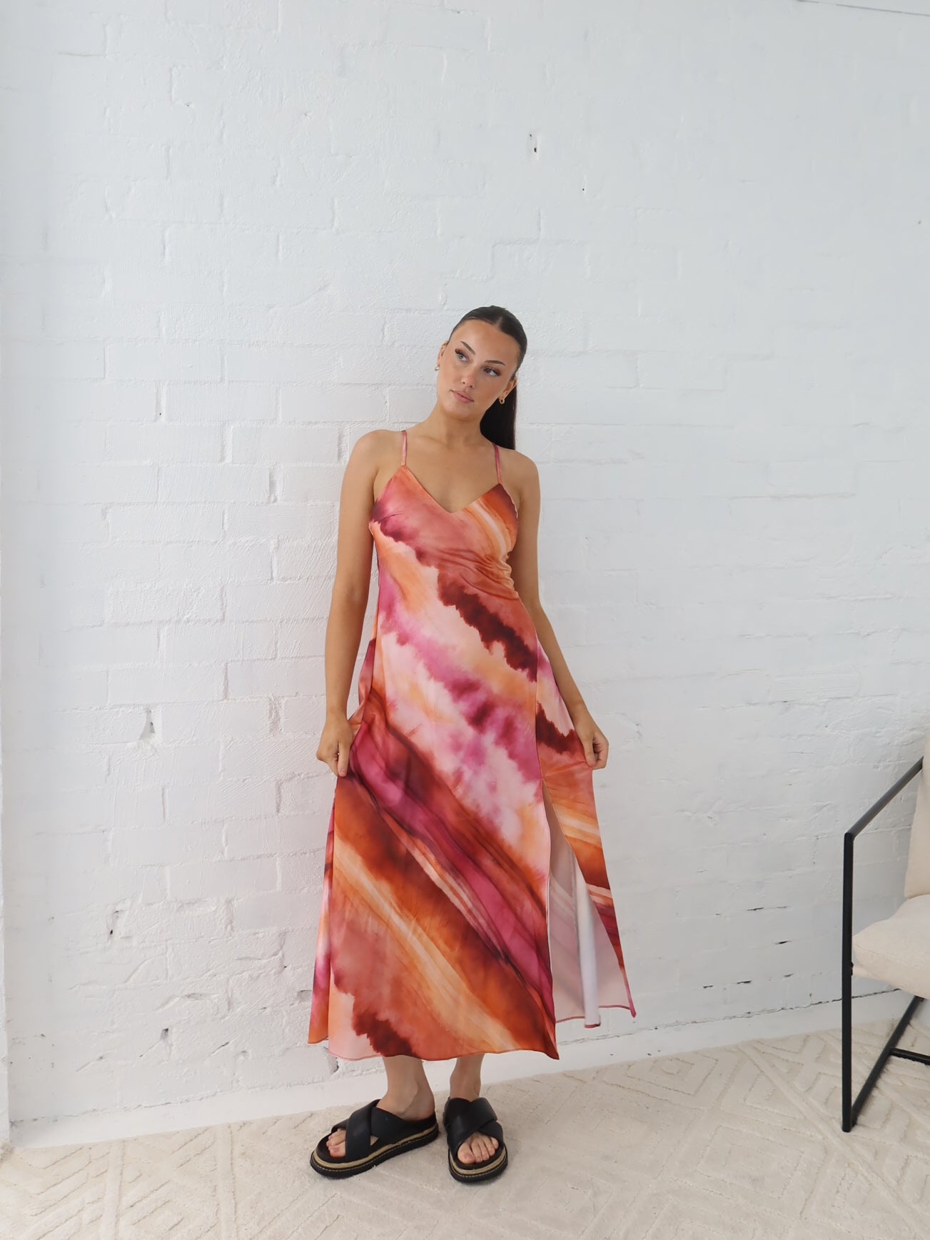 Lulu Dress- Multi Pink