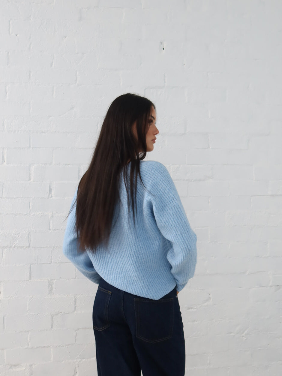 Dane Cardigan- Powder Blue