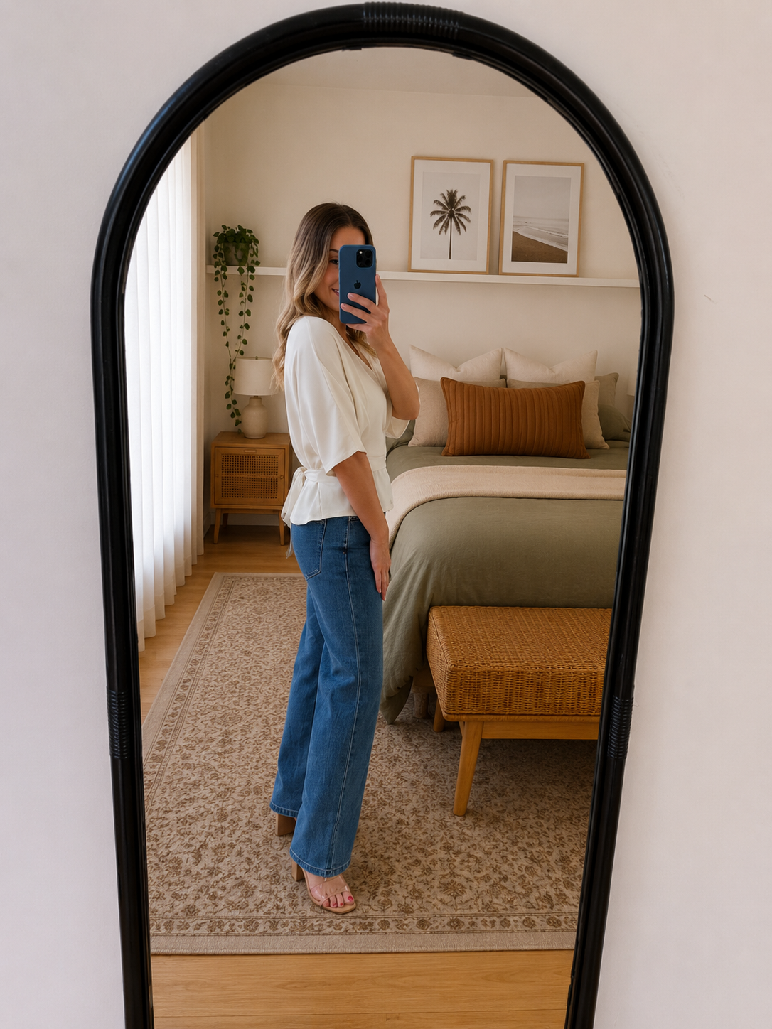 Henley Top- Ivory