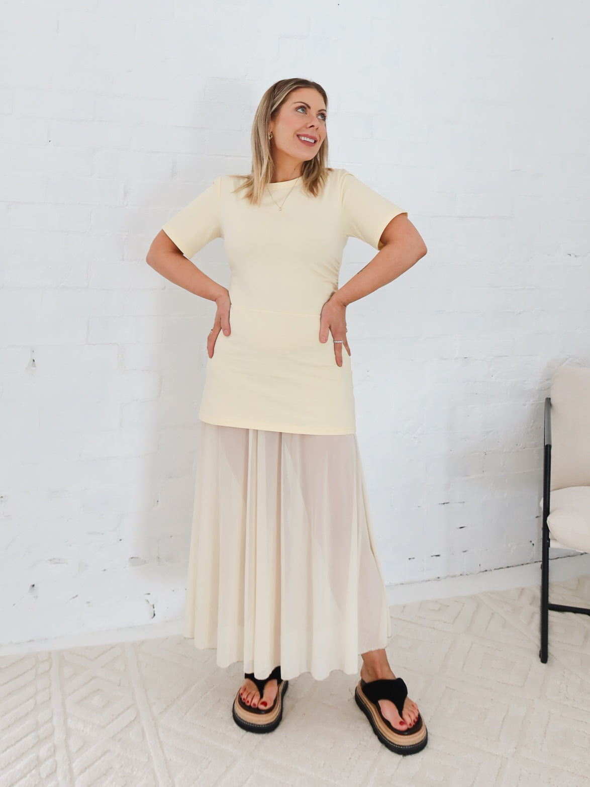 Sofia Dress- Butter Yellow