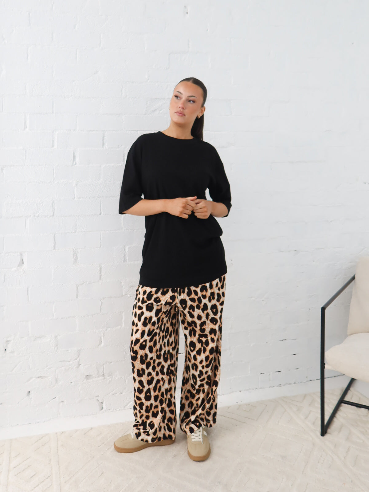 Hadley Pants - Light Leopard