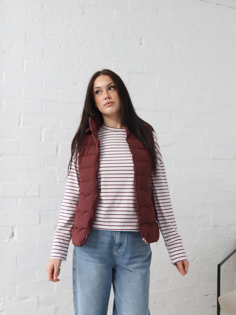 Luna Vest - Burgundy