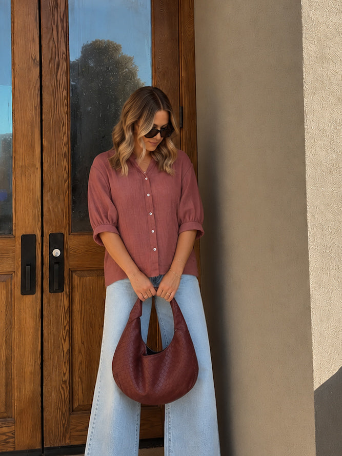 Mimi Blouse - Raisin