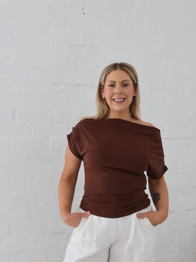 Nora Top- Chocolate