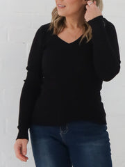 Dawson Knit Top - Black