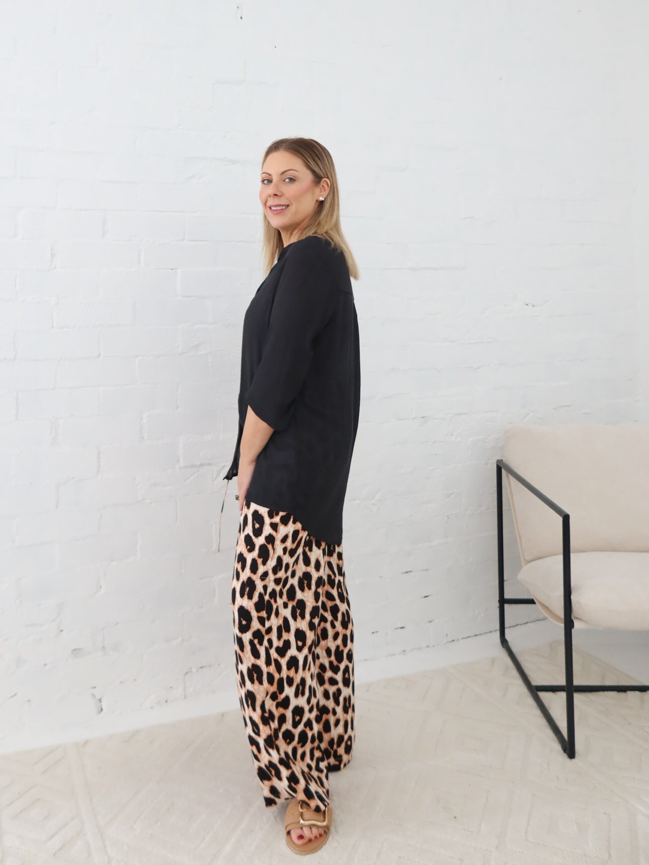 Hadley Pants - Light Leopard