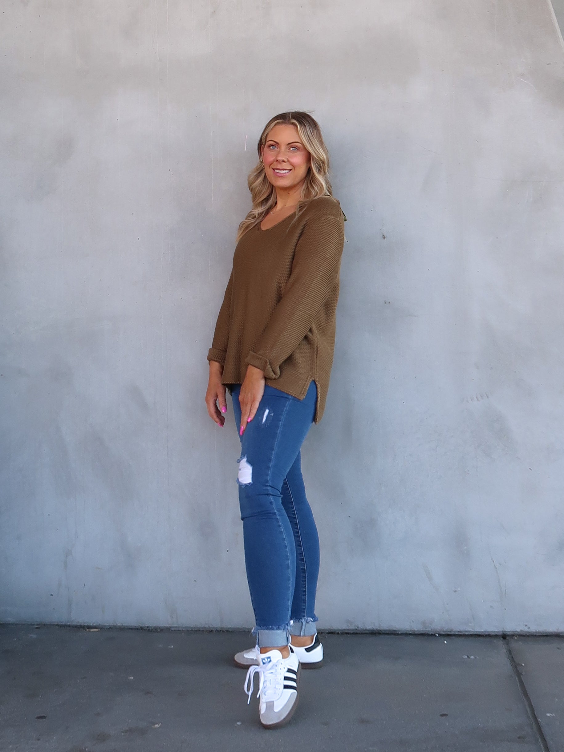 Sailah Knit - Dark Olive