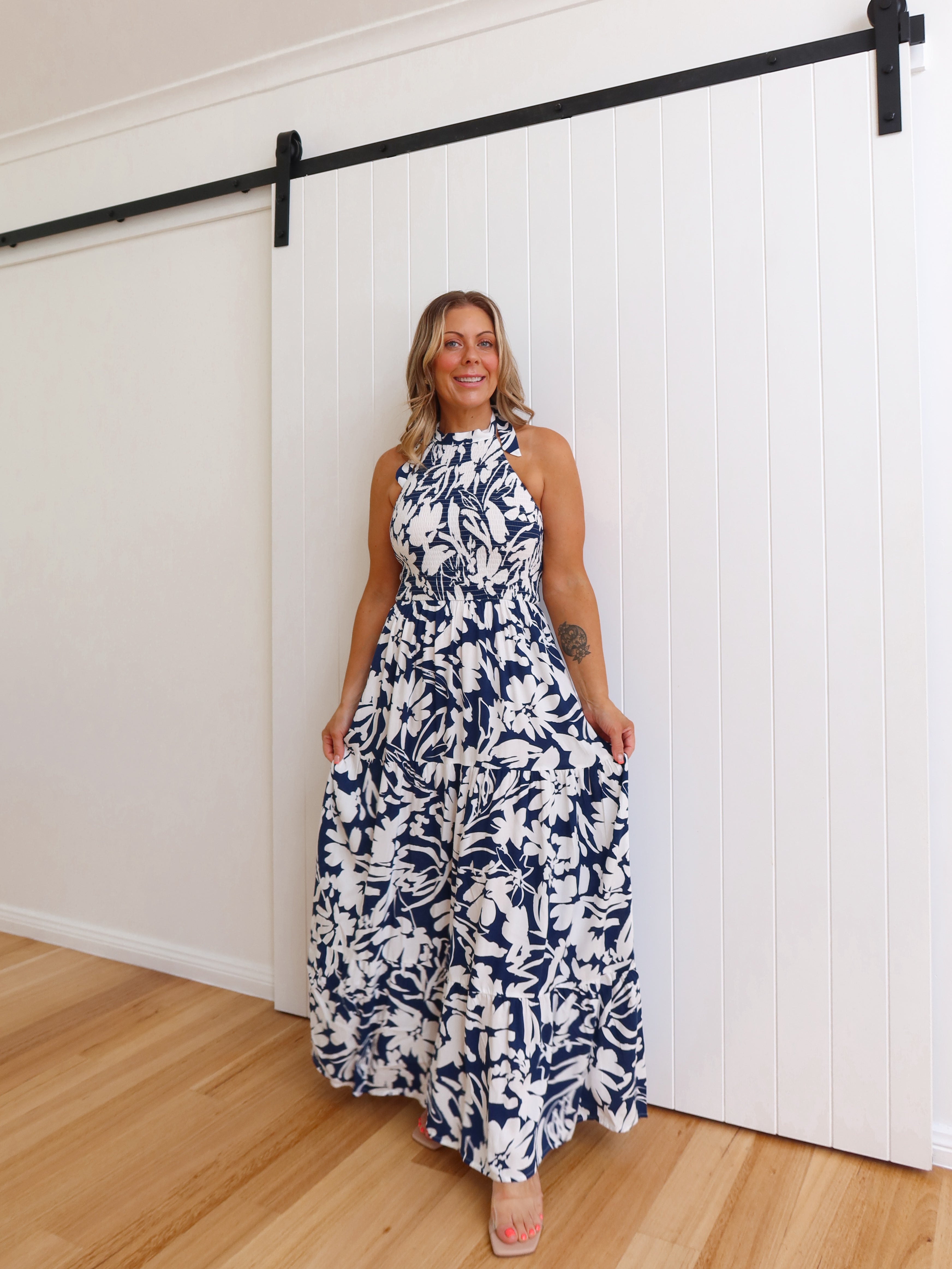 Clementine Dress - Navy