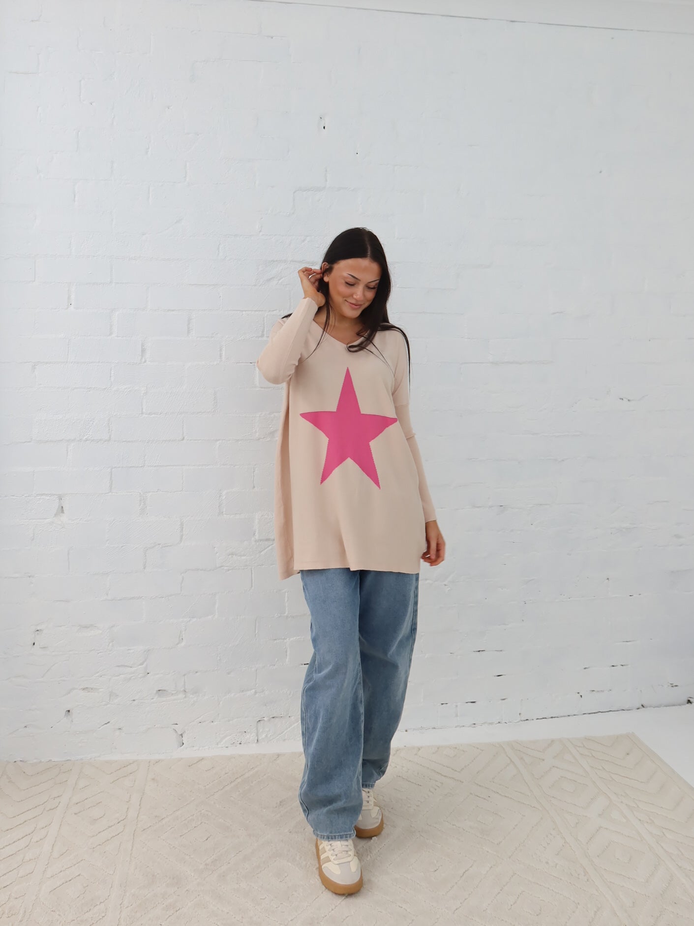 Maeve Star Knit - Bone