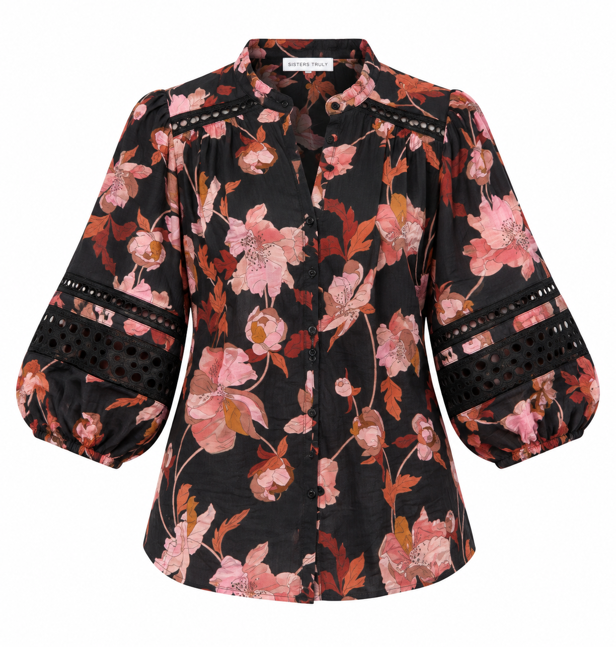 Eden Shirt- Black Floral
