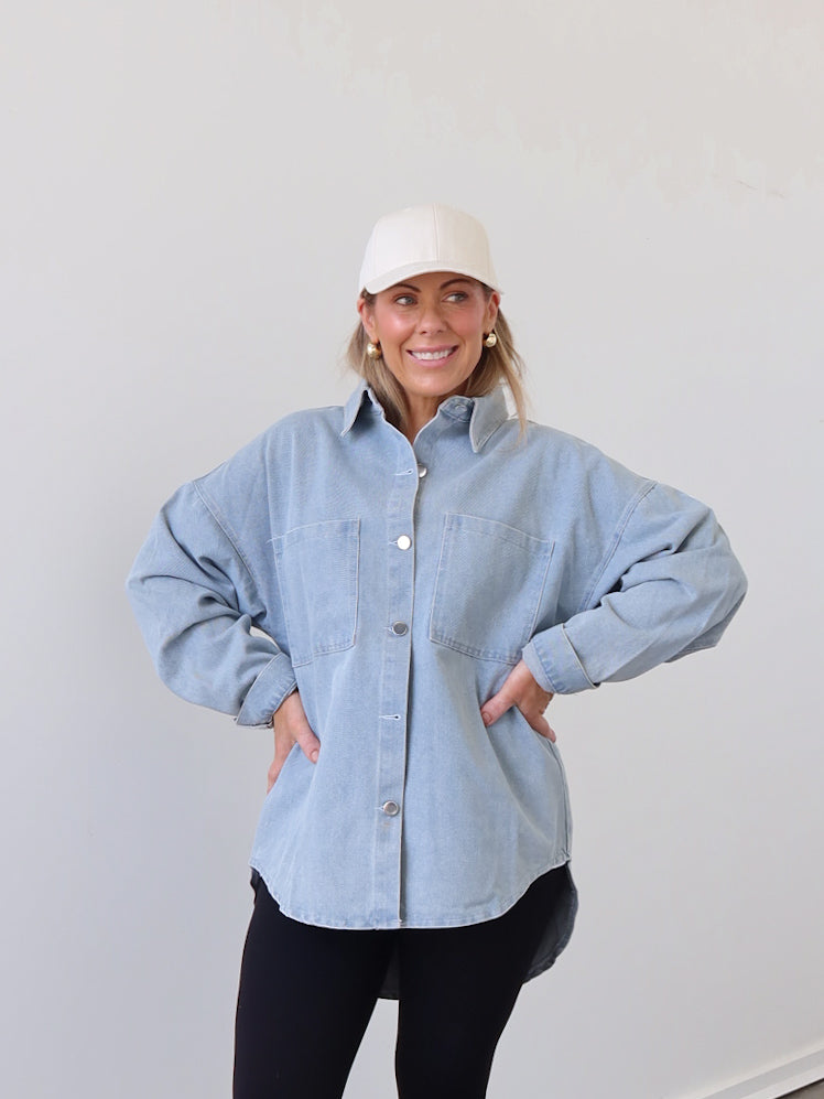 Danbury Shacket - Blue