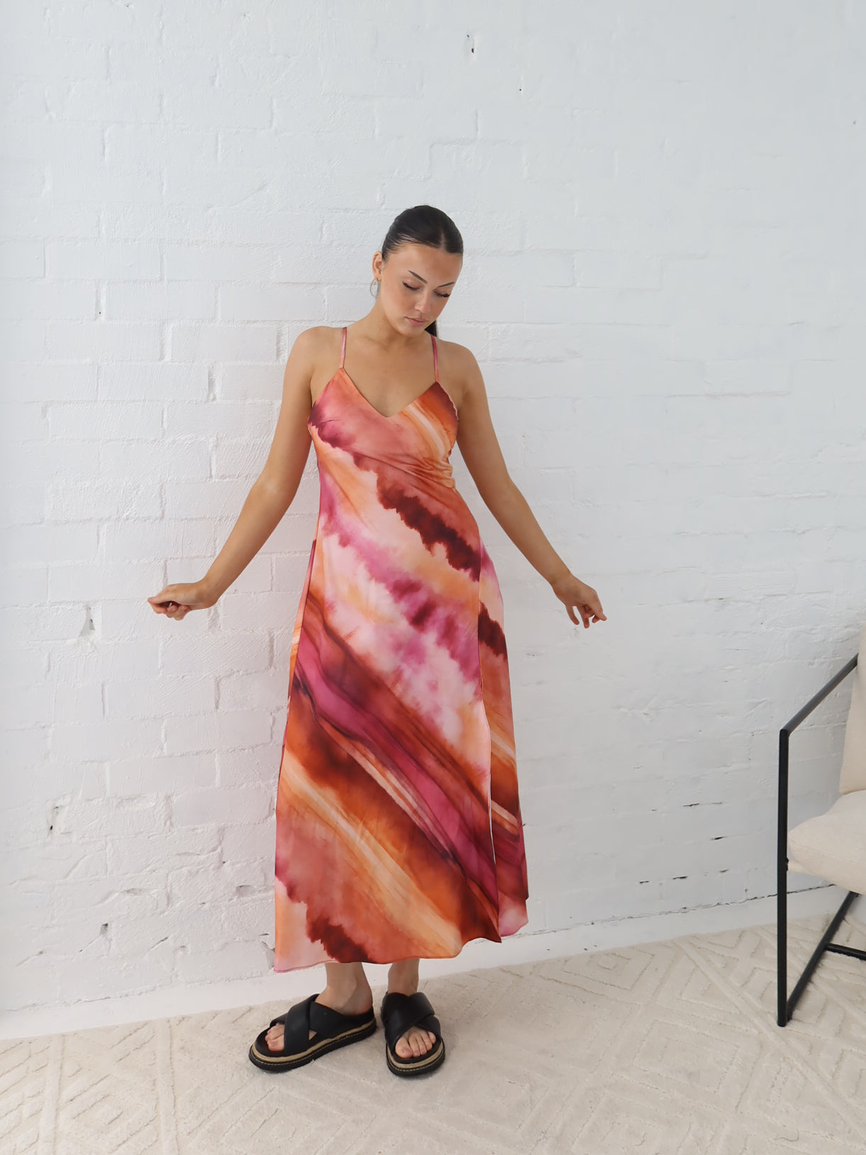 Lulu Dress- Multi Pink