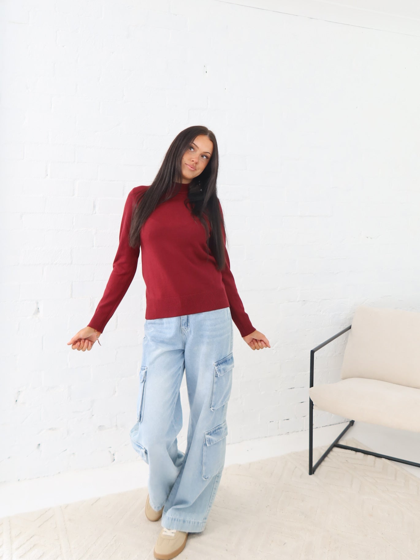 Jayde Knit- Burgundy