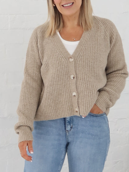 Dane Cardigan- Taupe