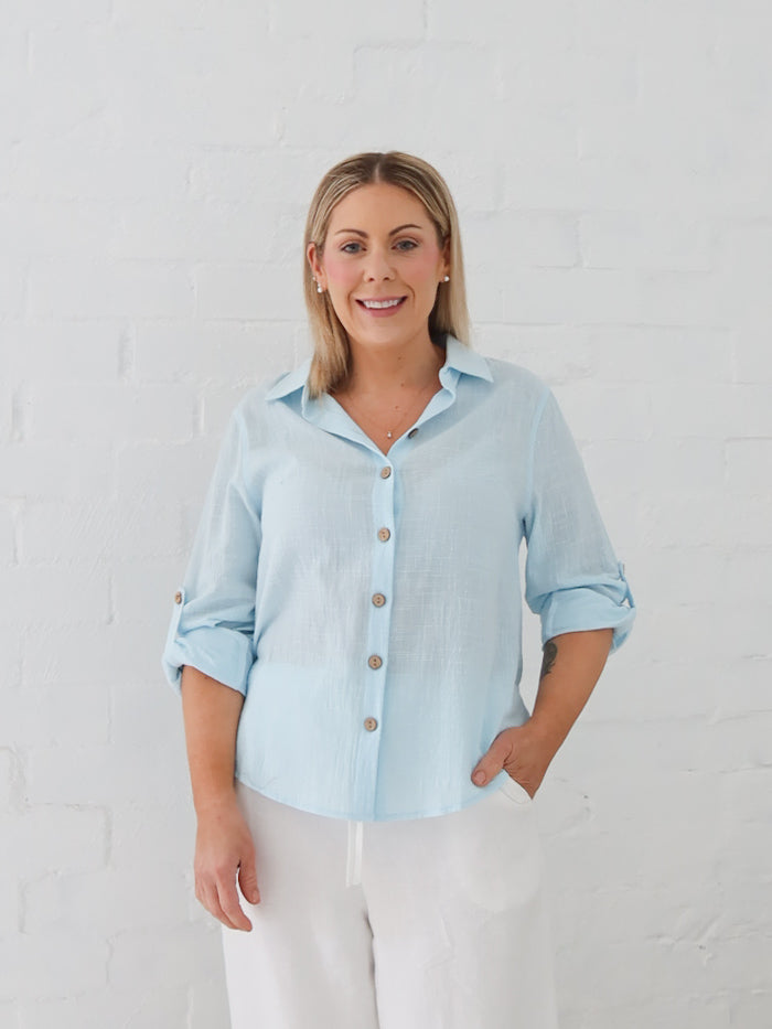 Faye Shirt- Blue