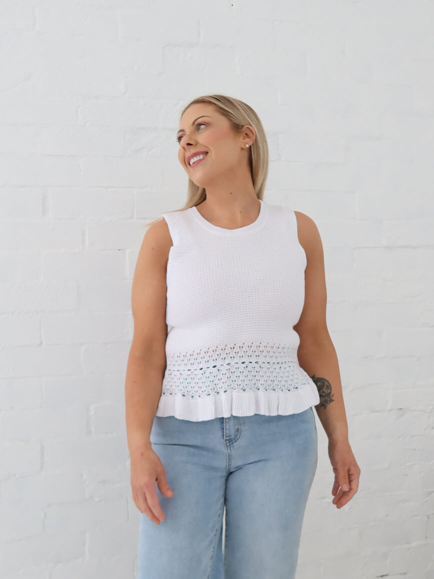 Skye Top- White