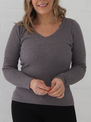Dawson Knit Top - Grey