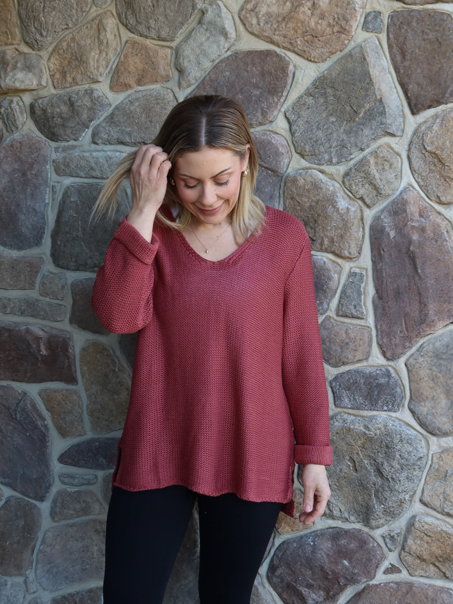 Sailah Knit - Rosewood