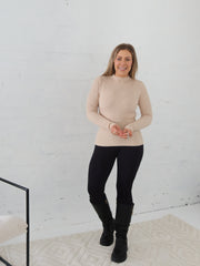 Amy Knit Top - Beige