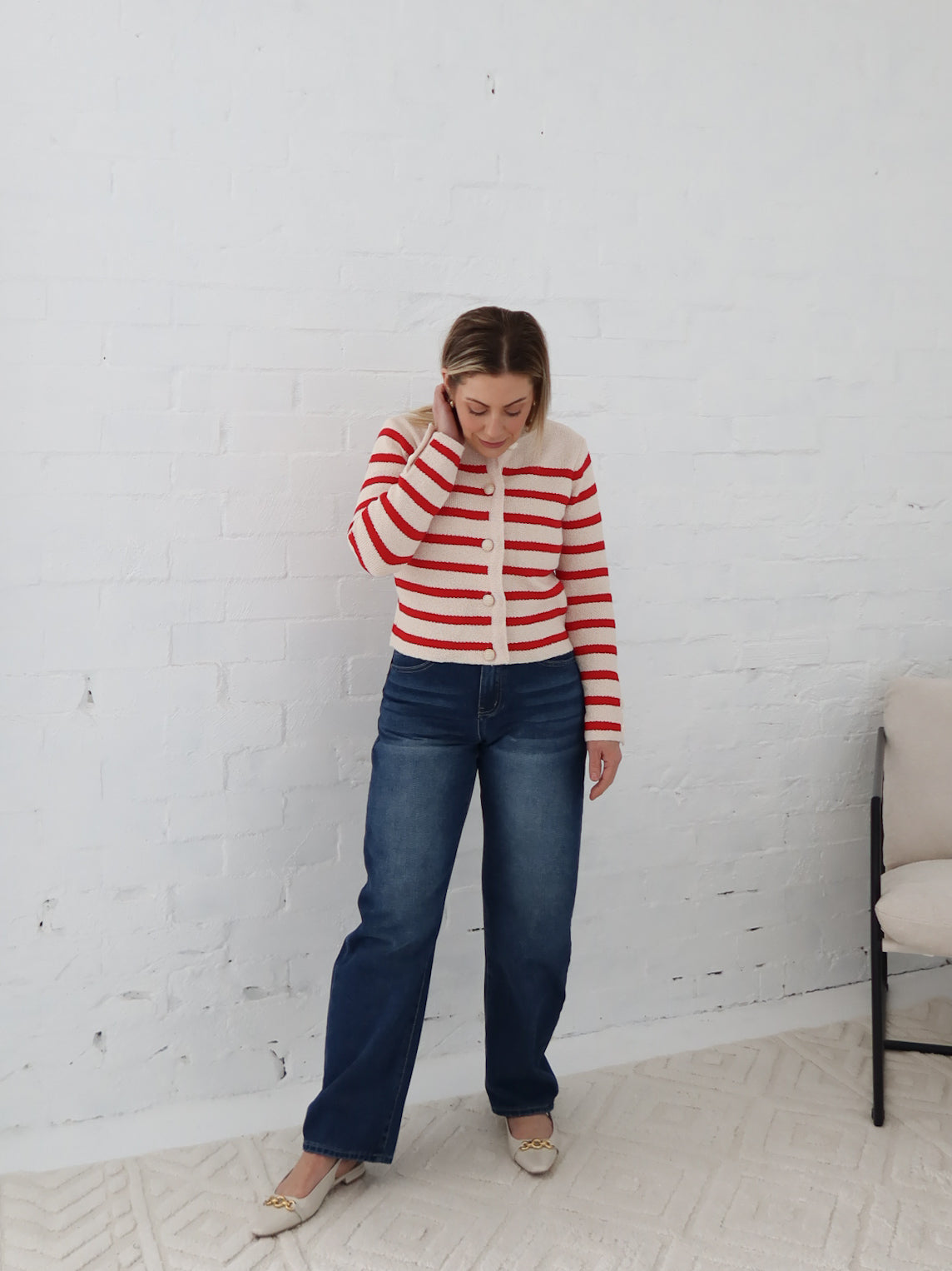 Blanca Cardigan - Red