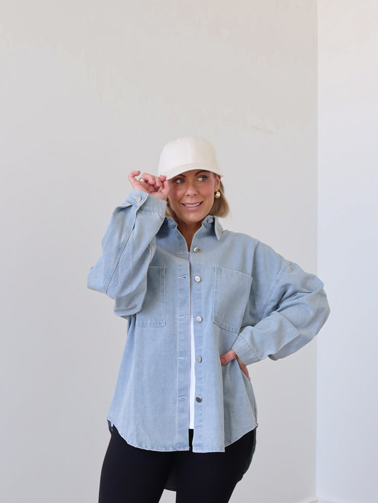 Danbury Shacket - Blue