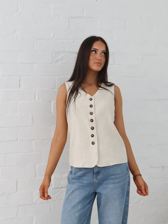Carter Vest - Natural
