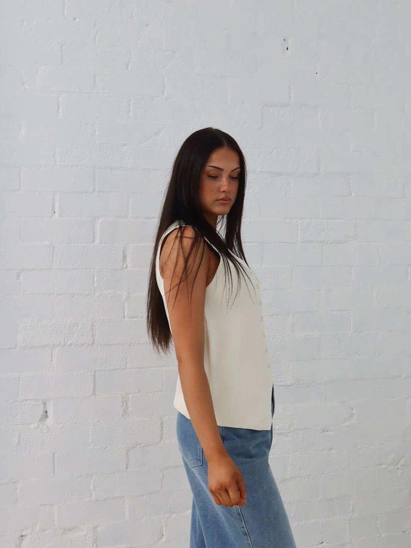Parker Vest - Vanilla