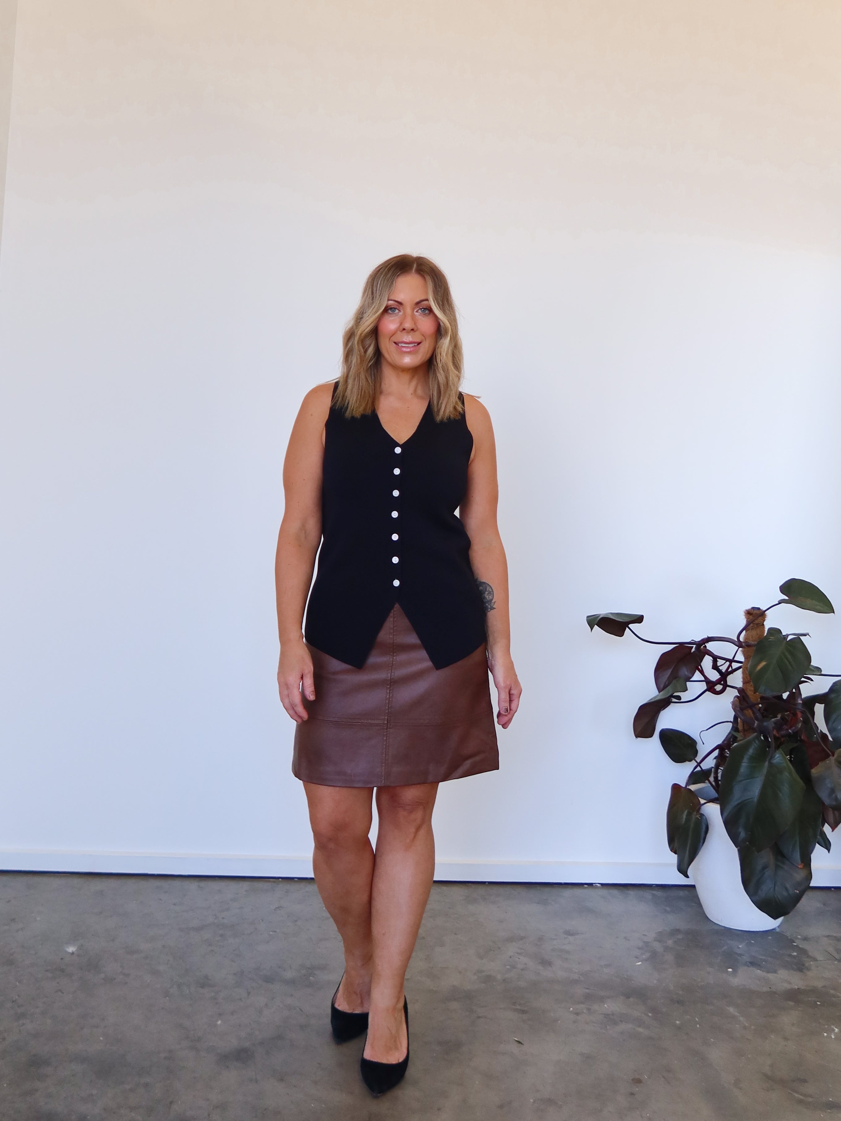 Yasmine Skirt - Brown