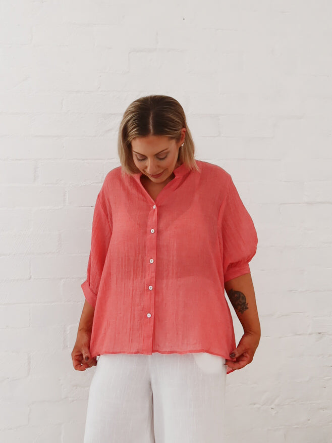 Mimi Blouse - Strawberry