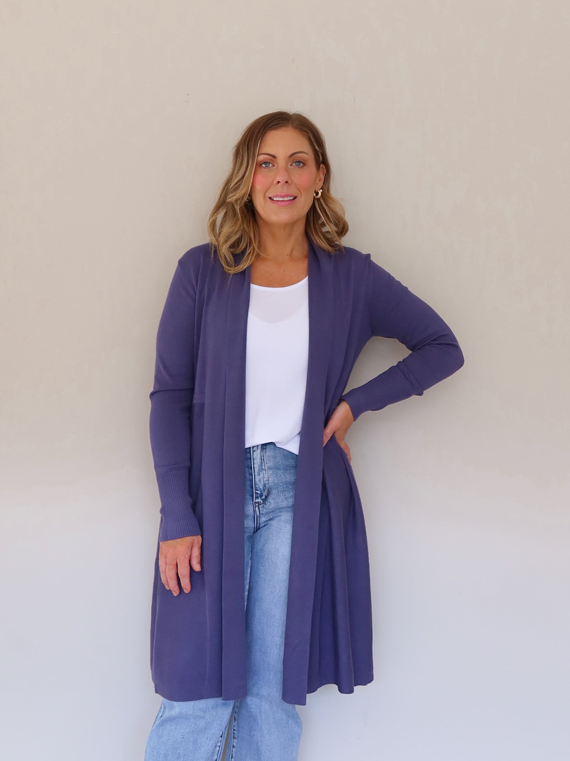 Rowan Cardigan - Indigo