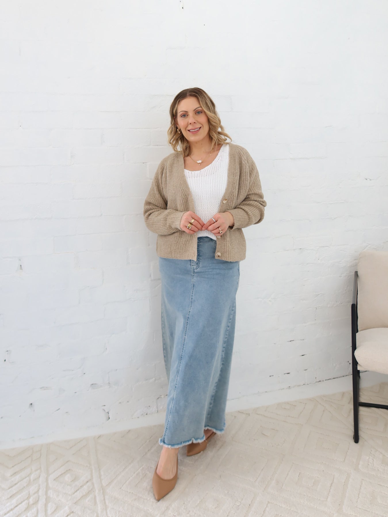Dane Cardigan- Taupe