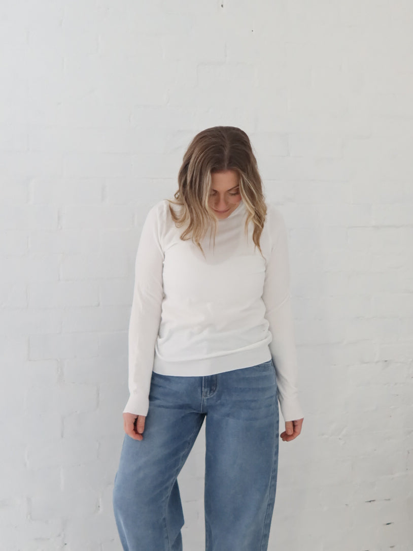 Robbie Knit Top - Off White