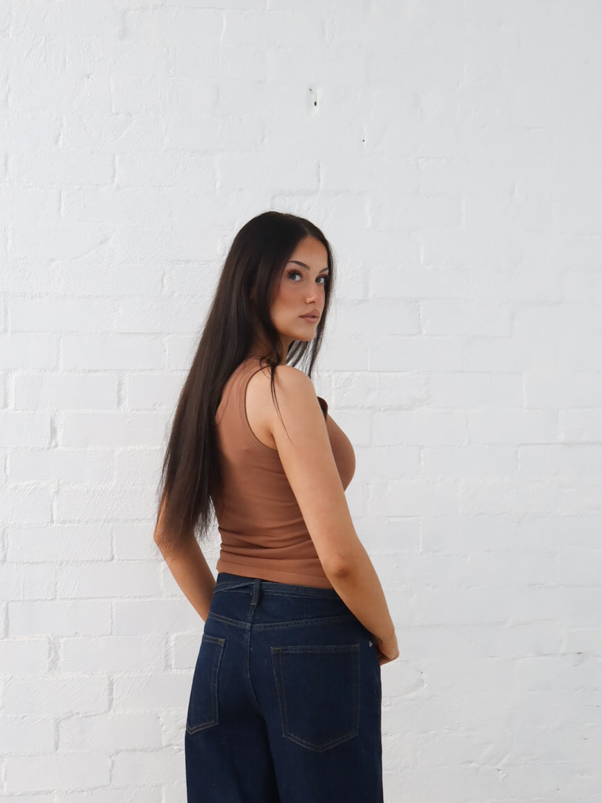 Mila Tank- Caramel