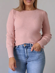 Lee Knit Top - Blush Pink