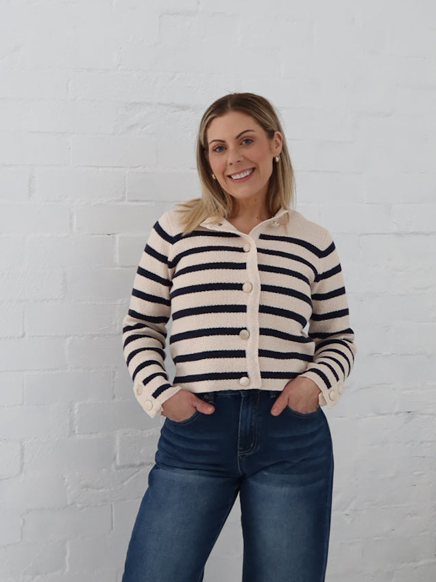 Blanca Cardigan - Navy