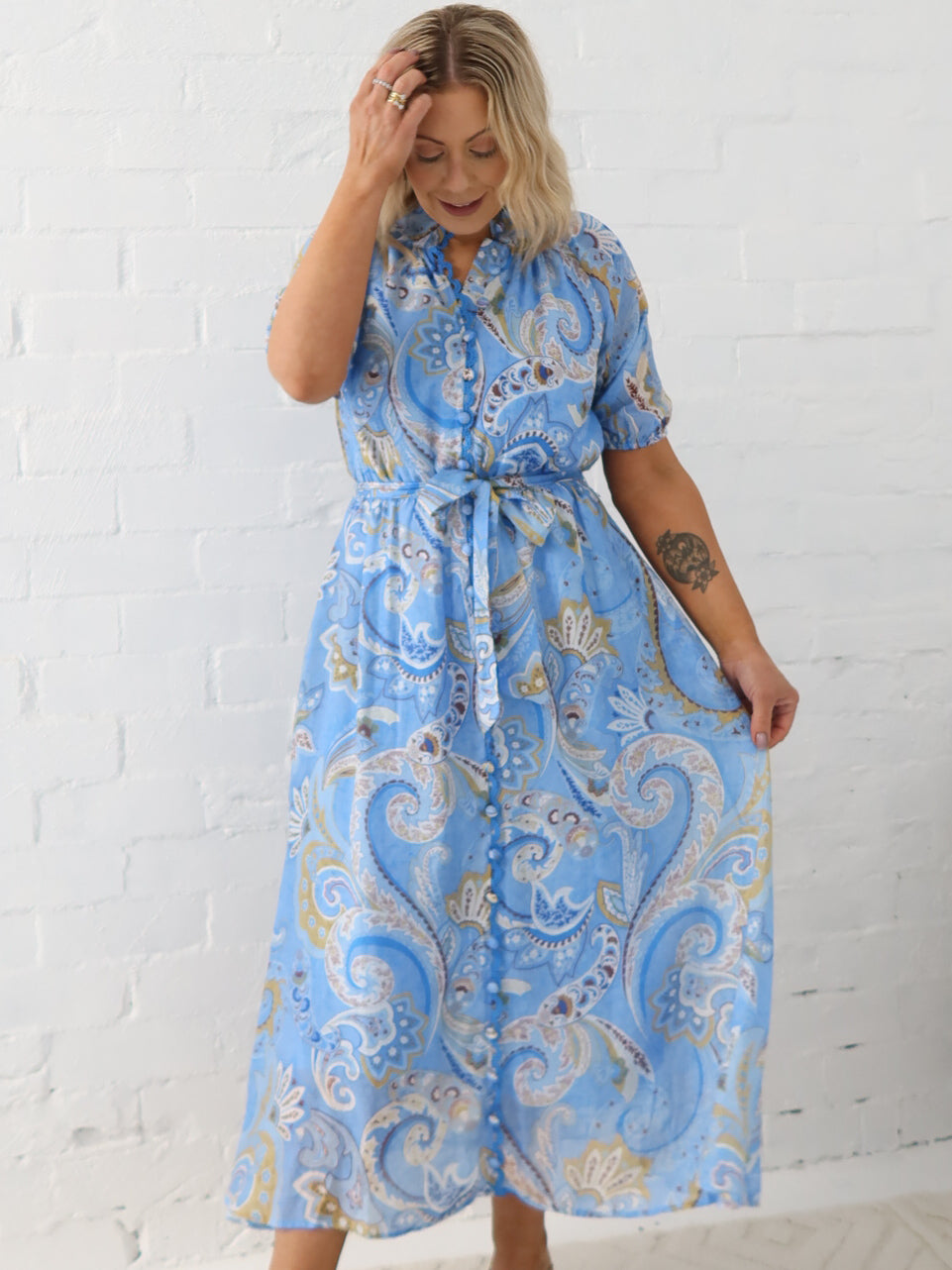 Alaia Dress- Sky Light